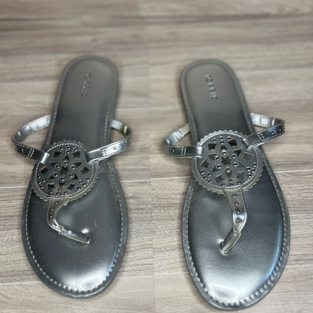 Torrid Silver Sandals